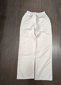 Beige High waist Trouser