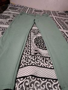 Green Casual Pants