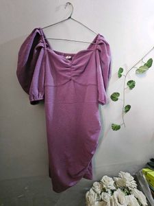 ATHENA Women Fit and Flare Purple Dress