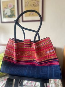 Thai Tribal Embroidered Tote Bag
