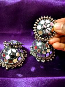 silver Oxidized Earing