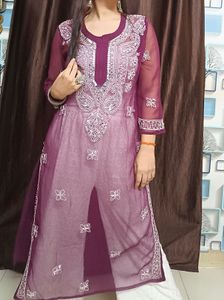 Elegant Purple Kurta