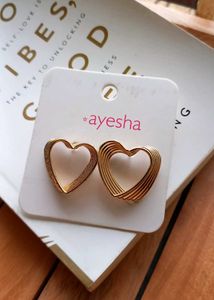 Golden Heart Studs