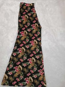 Floral Print Wide Leg Pants