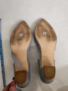Unused Grey Slingback Heels