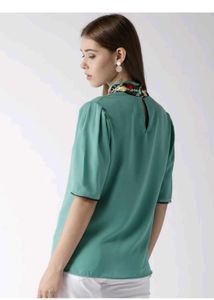 Regular Sleeve Embroided Top