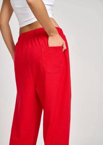 Red Graphic Print Lounge Pants