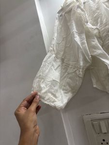 Ruffle White Top