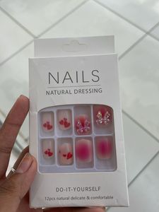 DIY Heart Press-On Nails