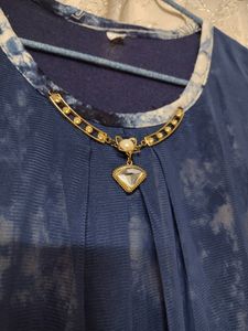 Navy Blue Top - 3/4th Sleeve