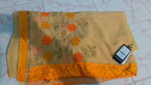 Elegant Embroidered Saree