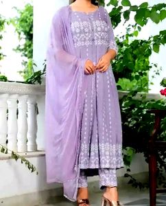 3 Pcs Anarkali Suits Set