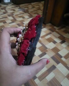 Elegant Red Rose Hair Bun Accessory