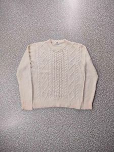 Cream Cable Knit Sweater