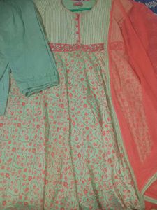 Churidar Kurta With Dupatta Biba Kids 10-11yrs