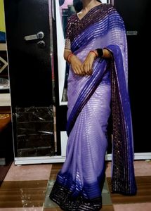 Elegant Levender Saree