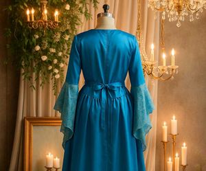 Blue Renaissance-Style Dress