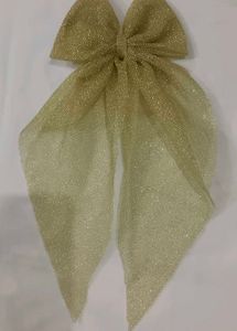 Golden Hair Bow🎀( Pack Of 2)