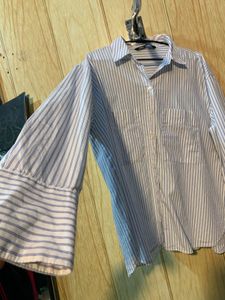 Zara Striped Button-Down Shirt