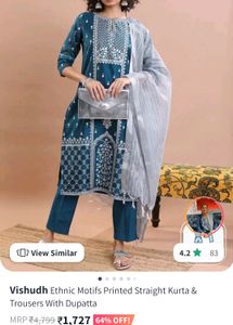 New Art Silk Suit Set From Myntra