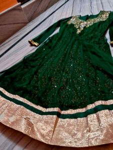 Churidar / Salwar Suit Set Of Heavy Stone Work