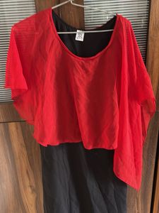 Red & Black Party Dress