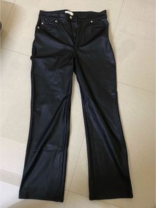 🖤✨H&M Black Faux Leather Flare Pants