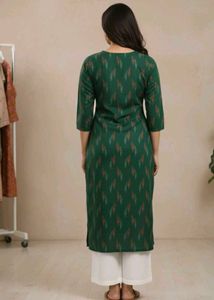 Elegant Green Printed Kurta