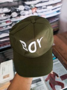 Olive Green, Buckle Strap, BOY Cap (Adjustable)