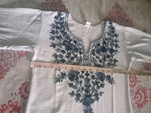 Embroidered sky- blue Kurta 🧿