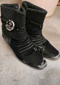 Anchor Buckle Ankle Boots