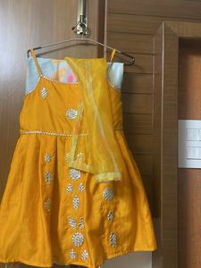 Tie-dye Print Palazzo &amp; Kurta With Dupatta