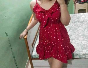 Fabrange heart print mini cami dress