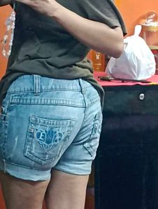 Light Blue Y2K Denim Shorts