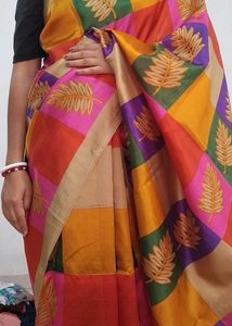 Colorful Patchwork Saree
