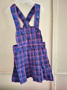 Vintage Plaid Jumper &amp; Bow Set