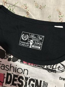 White Cartoon Print T-Shirt