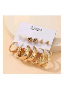 Elegant Gold-Tone Earring Set by Jewels Galaxy ✨