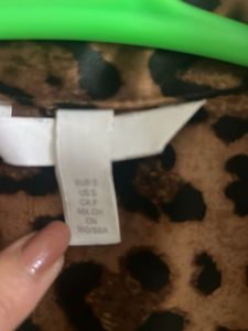 H&amp;M Leopard Print Button-Down Shirt
