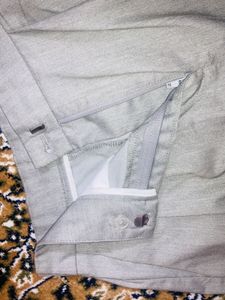 Flared Grey Trouser
