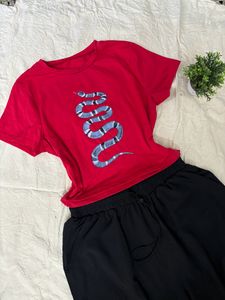 URBANIC red Snake Top