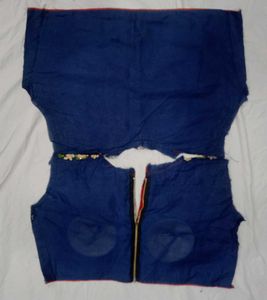 Embroidered (thread work) unstitched blouse sleeve