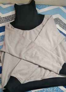 High Neck For Winter Sweatshirt