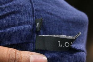 Lov Blue High Waist Viscose Pant