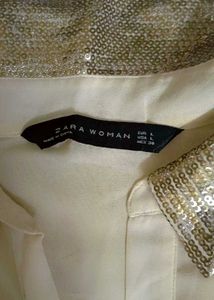 Zara Woman Sequin Shirt 🎀