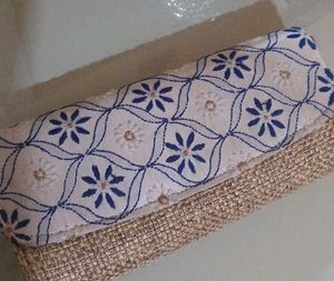 Floral Embroidered Clutch