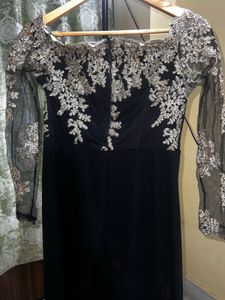 Elegant Black &amp; Gold Party Jumpsuit