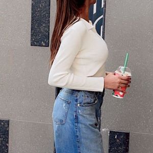 White Top Smart Casual With Statement