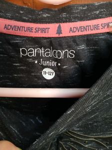 Pantaloons Gray Graphic Print Tee
