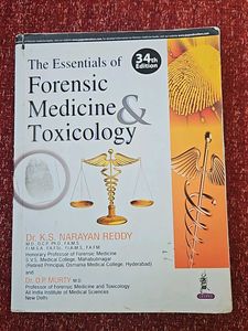 Forensic Medicine And Toxicology 34 Ed Reddy